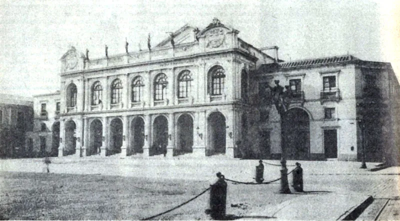 Teatro Municipal de Santiago a principios del siglo XX. — aprox. 1900 | Chile de Ayer