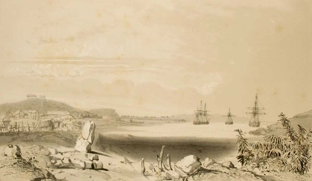 Bahía de San Vicente — aprox. 1846 | Chile de Ayer
