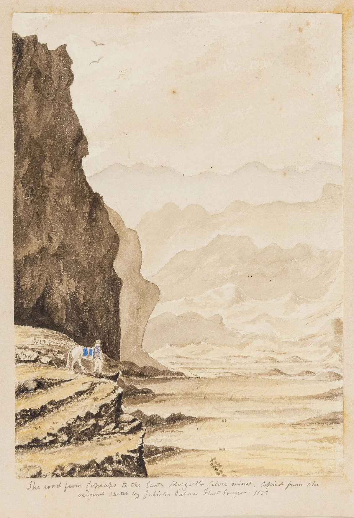 Camino de Copiapó a las minas de plata de Santa Margarita — aprox. 1852 | Chile de Ayer