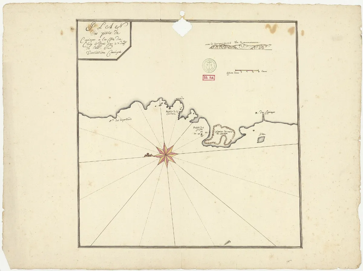 Carta de la costa de Copiapó y alrededores — aprox. 1910 | Chile de Ayer