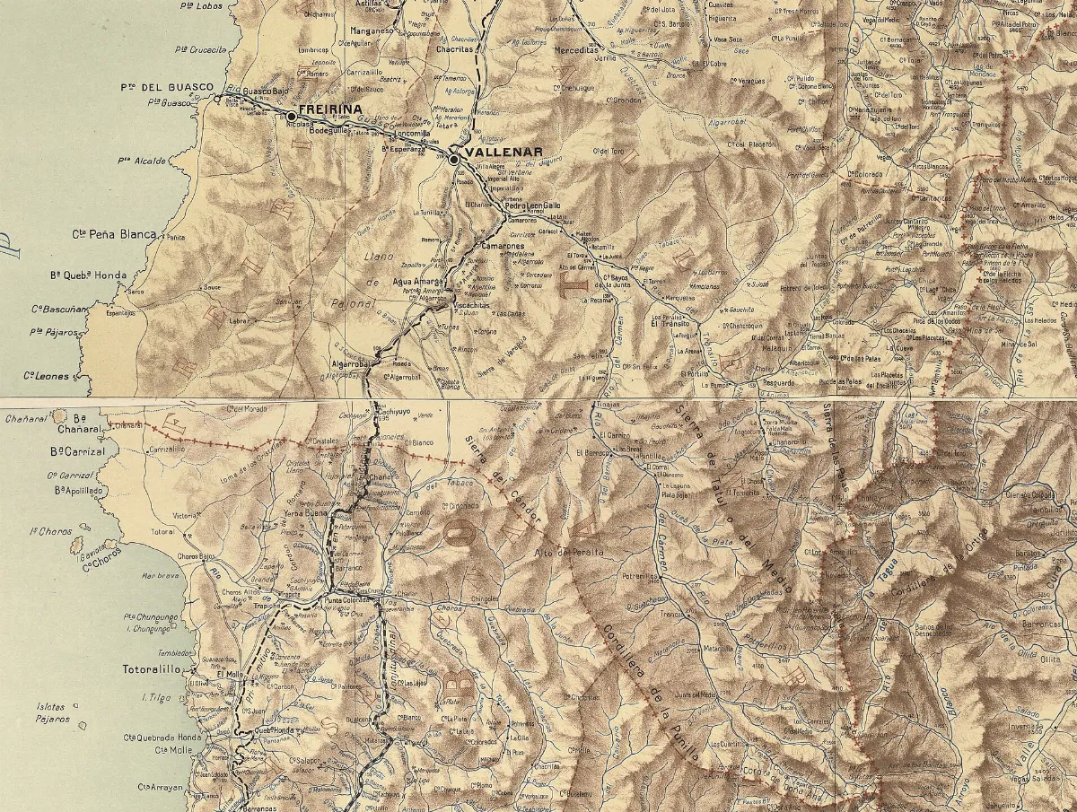 Cuenca del río Huasco — aprox. 1910 | Chile de Ayer