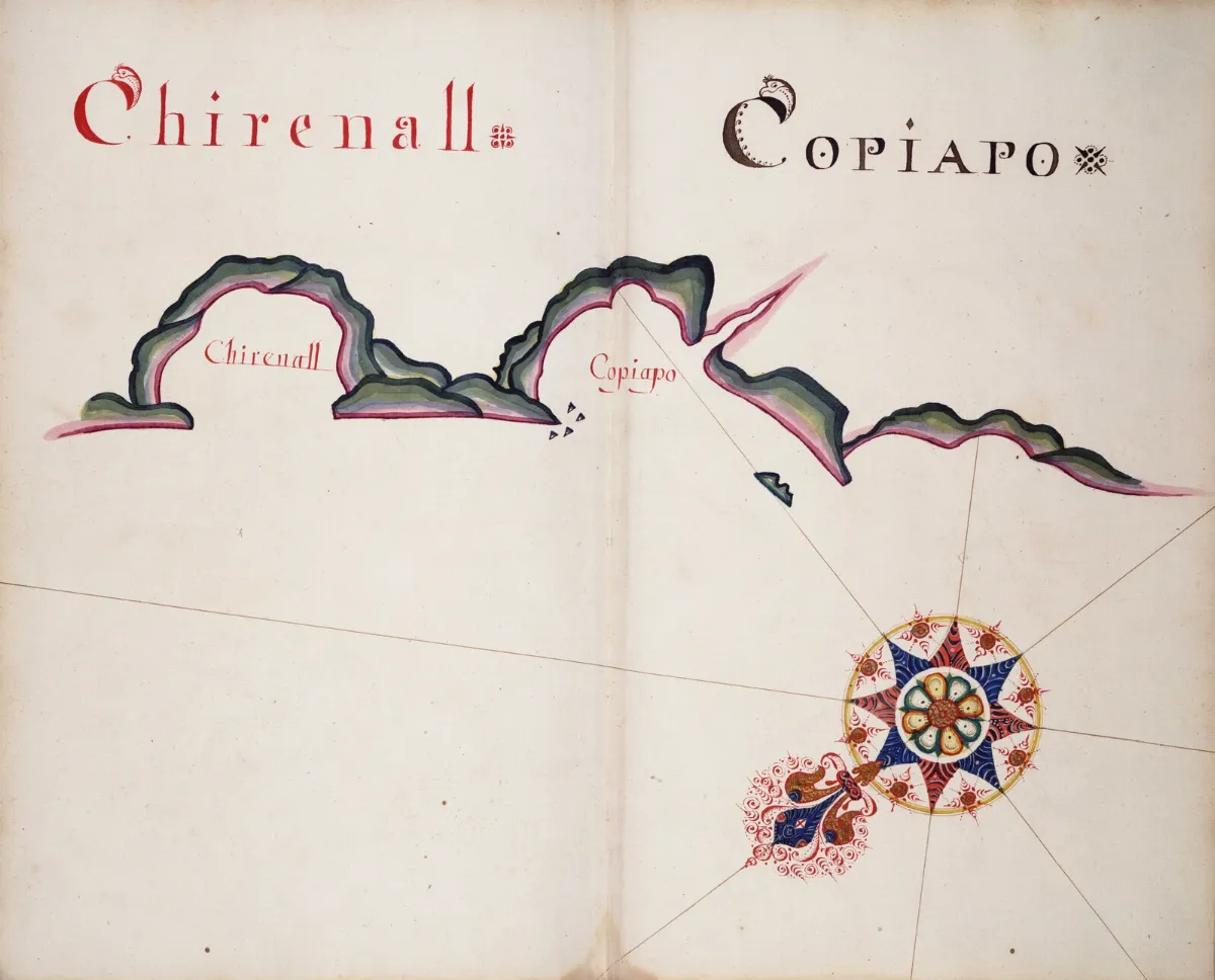 Mapa de Copiapó y alrededores — aprox. 1910 | Chile de Ayer