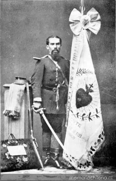 Abanderado boliviano, hacia 1880 — 1880 | Chile de Ayer