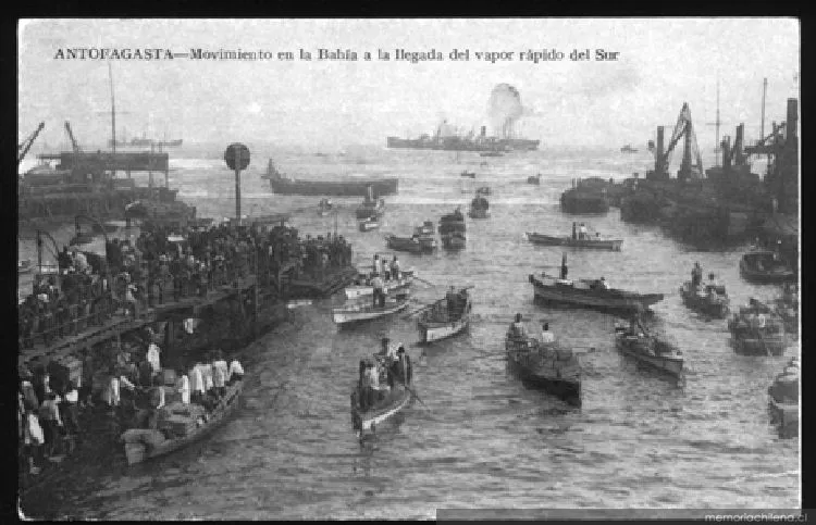 Bahía de Antofagasta — 1920 | Chile de Ayer