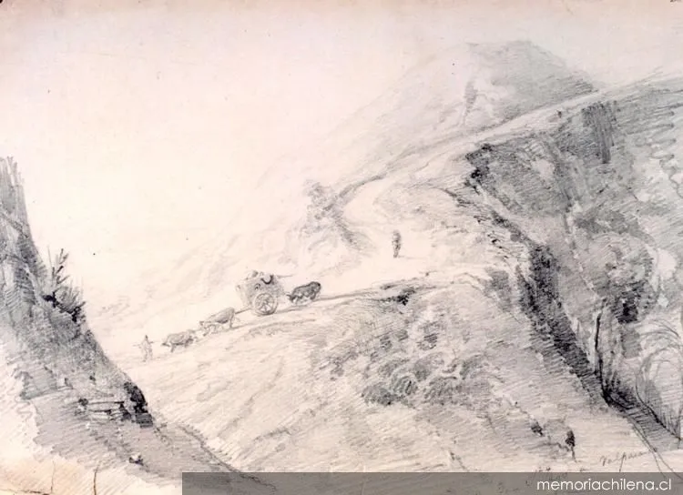 Bajada a Valparaíso, hacia 1837 — 1837 | Chile de Ayer