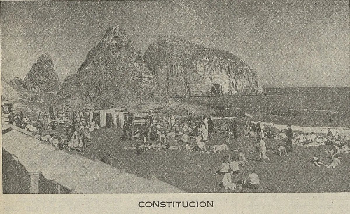 Balneario de Constitución, 1940 — 1940 | Chile de Ayer