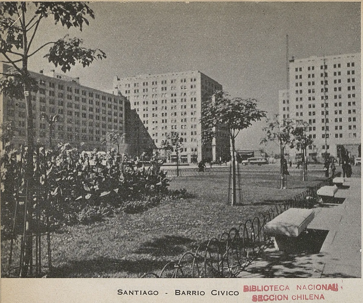 Barrio Cívico, Santiago, 1942 — 1942 | Chile de Ayer