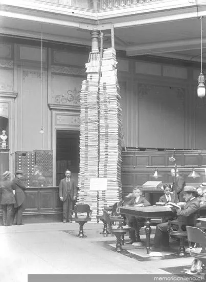 Biblioteca Nacional, hacia 1900 — 1911 | Chile de Ayer