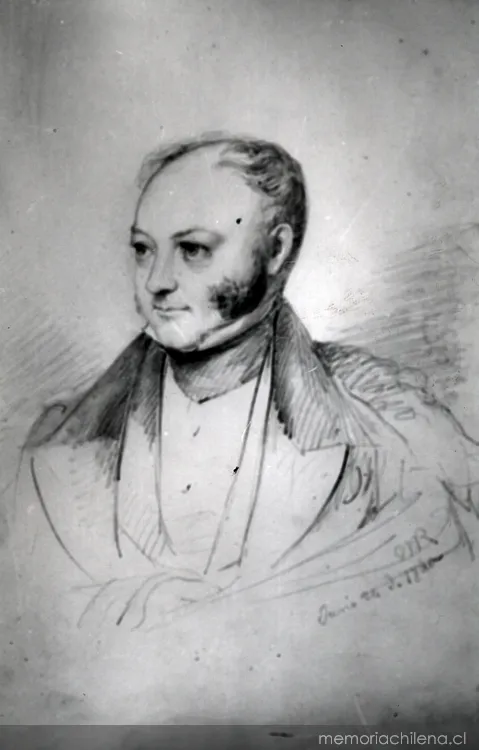 Diego Barros Arana, fundador de Revista Chilena — 1875 | Chile de Ayer