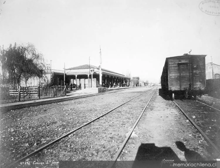 Estación de ferrocarriles de San Felipe, hacia 1900 — 1900 | Chile de Ayer