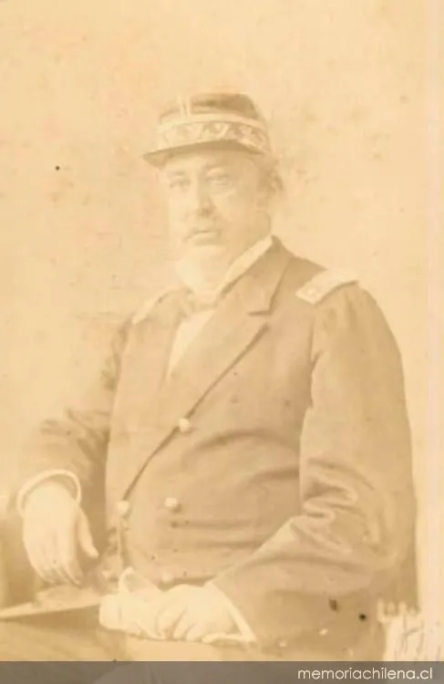 General Pedro Lagos, retrato de medio cuerpo con uniforme, hacia 1880 — 1880 | Chile de Ayer