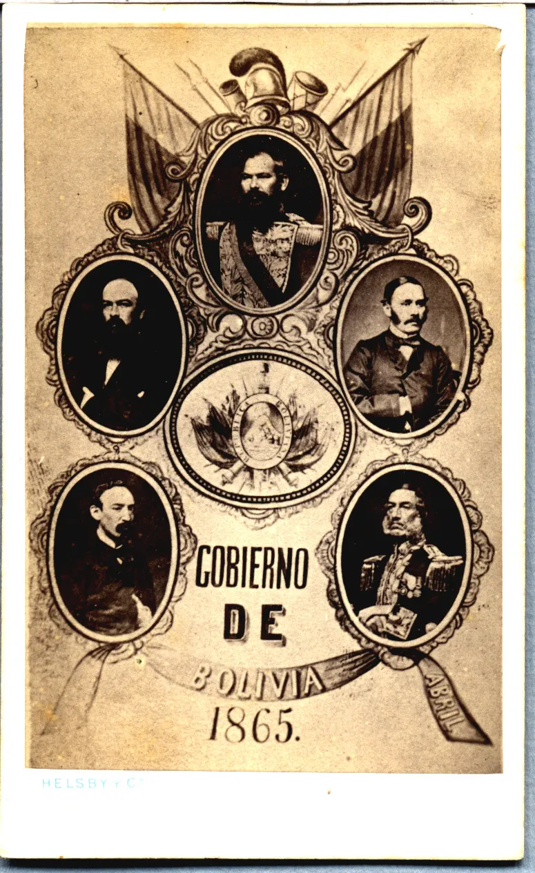 Gobierno de Bolivia 1865: [Manuel Mariano Melgarejo y sus ministros] — 1865 | Chile de Ayer