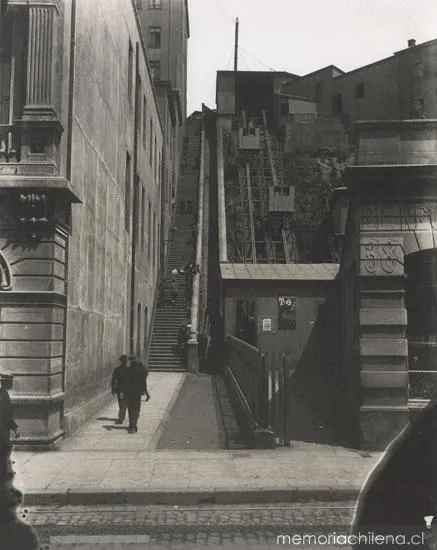 Ascensor Cerro Cordillera, 1900 — 1900 | Chile de Ayer