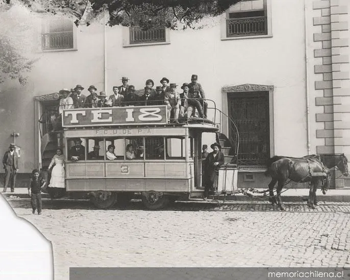Ferrocarril urbano de Playa Ancha, 1900 — 1900 | Chile de Ayer