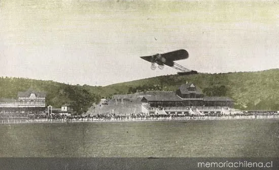 El Valparaíso Sporting Club, teatro de varias hazañas de aviación, hacia 1913 — 1913 | Chile de Ayer