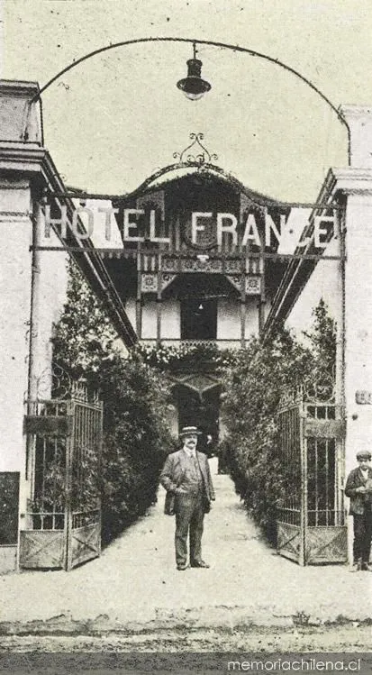 El propietario del Hotel France de Viña del Mar, hacia 1913 — 1913 | Chile de Ayer