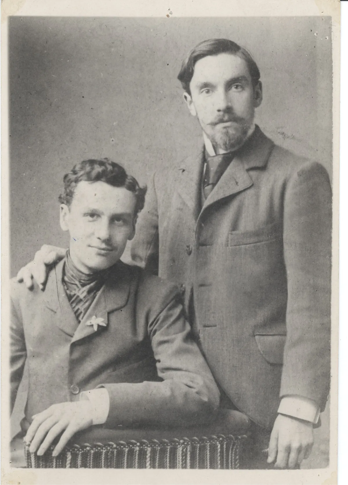 Augusto D'Halmar junto a Óscar Sepúlveda — 1902 | Chile de Ayer