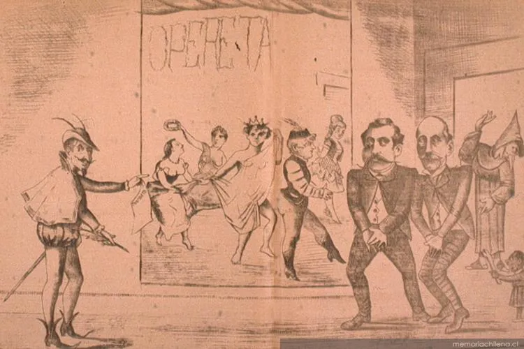 La tentación, 1885 — 1885 | Chile de Ayer