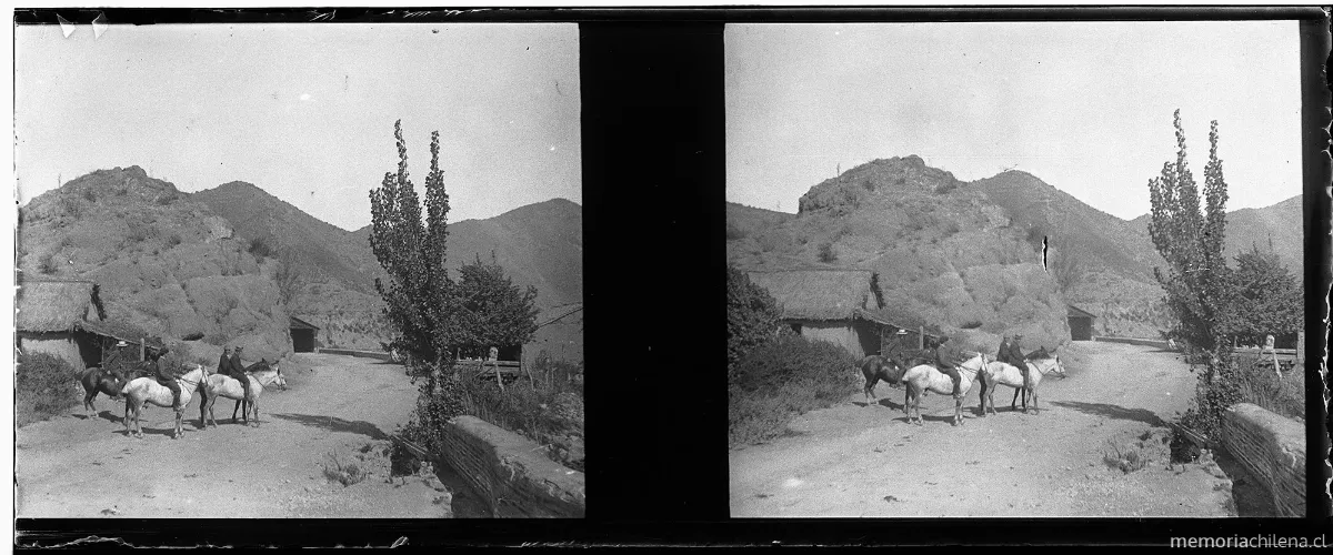 Llegando al puente de Los Morros, Nos, Lepanto, 1905 — 1905 | Chile de Ayer
