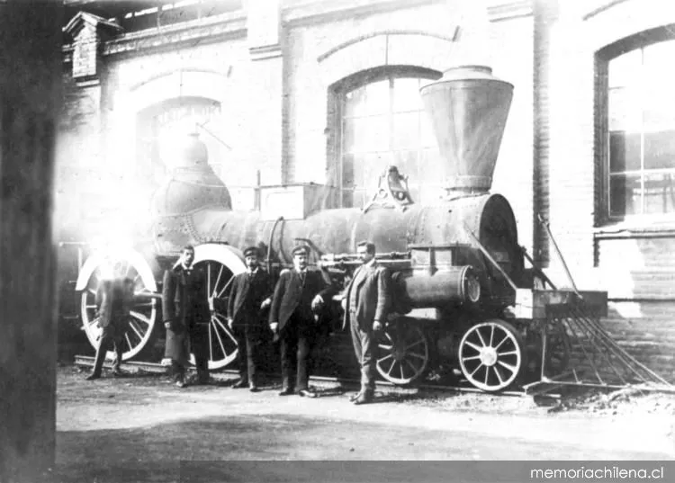 Locomotora Copiapó, hacia 1900 — 1900 | Chile de Ayer