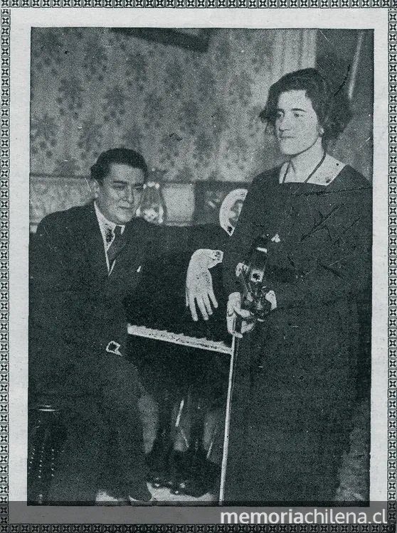 Marta Canales y Emeric Stefaniai — 1925 | Chile de Ayer