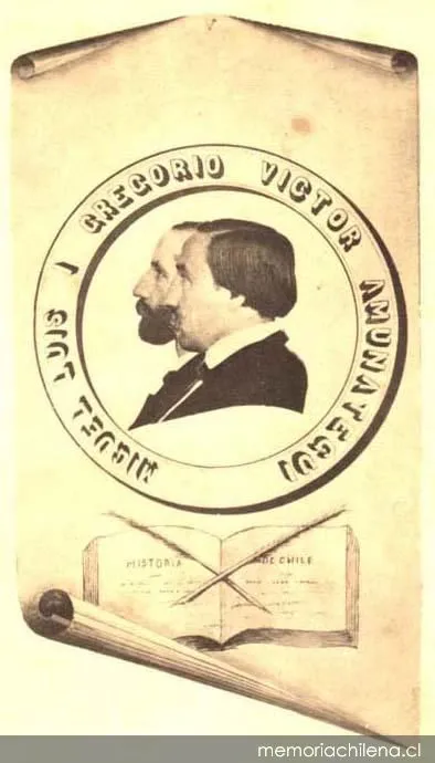 Miguel Luis i Gregorio Víctor Amunátegui — 1828 | Chile de Ayer