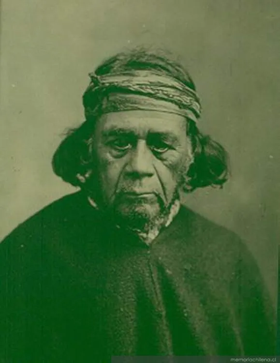 Retrato de hombre mapuche, 1906 — 1906 | Chile de Ayer