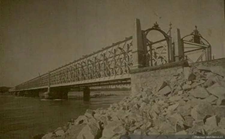 Puente sobre el Río Maule, 1906 — 1906 | Chile de Ayer