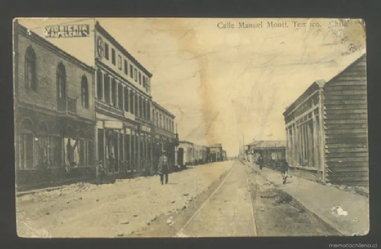 Calle Manuel Montt, Temuco — 1920 | Chile de Ayer
