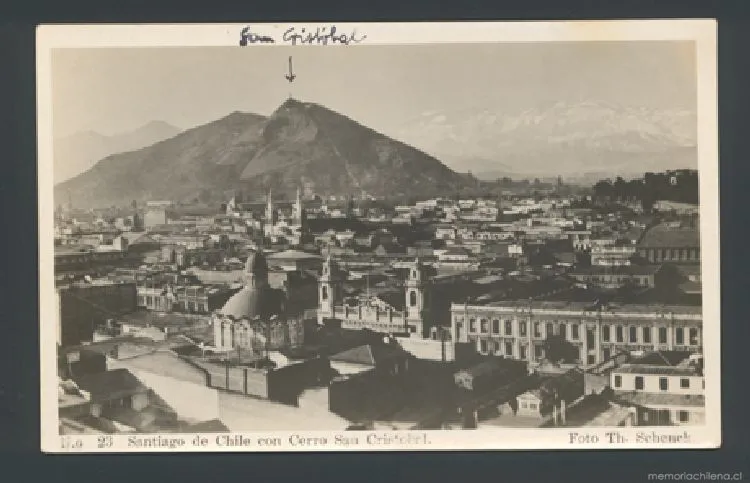 Vista aérea de Santiago — 1929 | Chile de Ayer