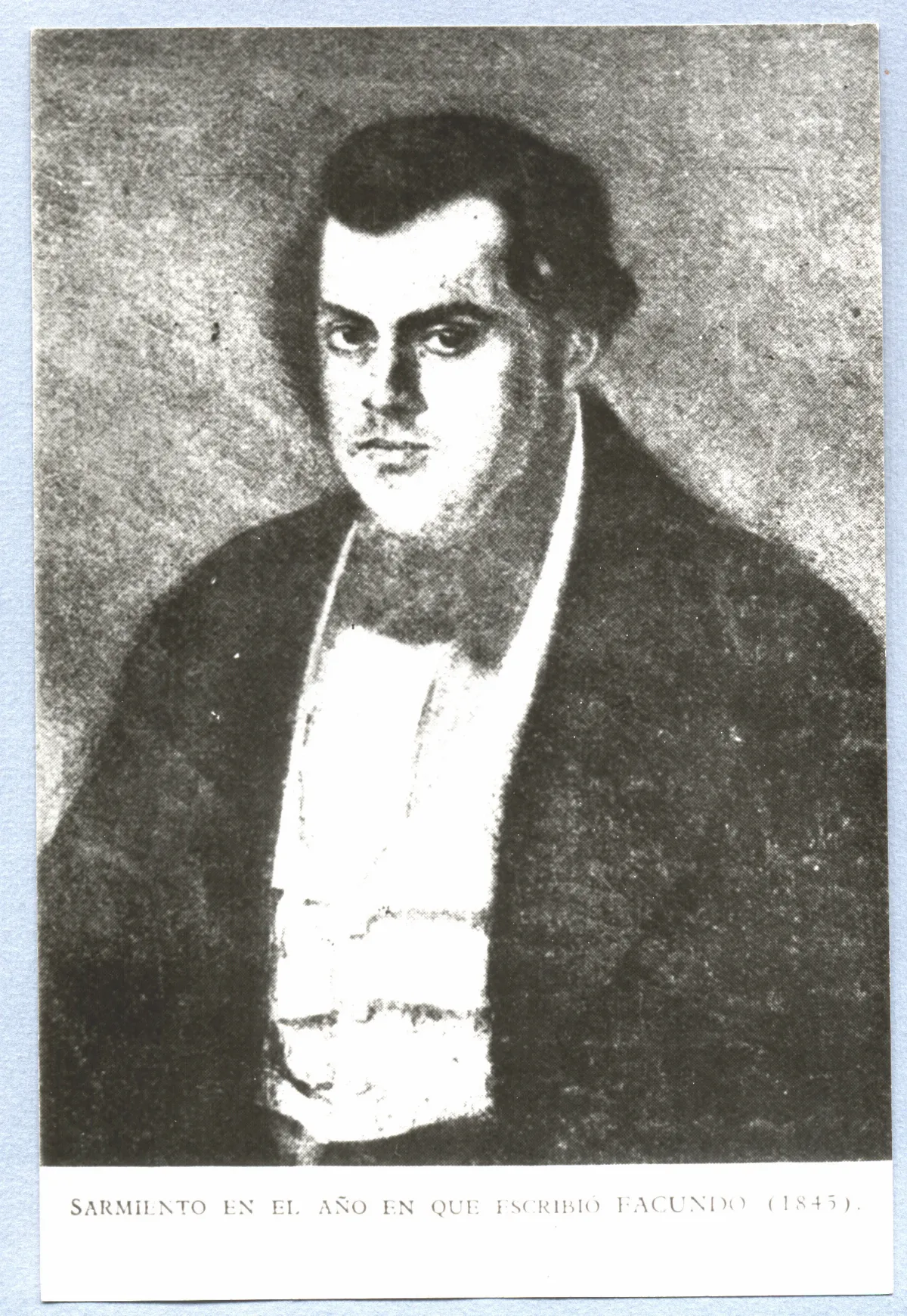 Sarmiento en el año en que escribió Facundo, 1845 — 1845 | Chile de Ayer