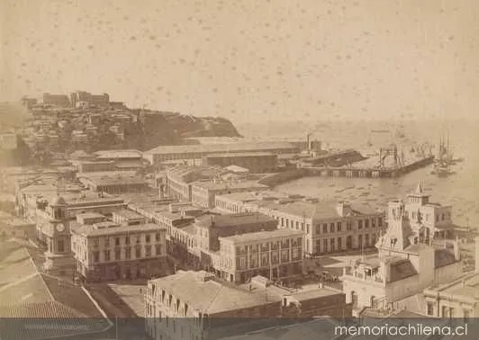 Puerto de Valparaíso, hacia 1890 — 1890 | Chile de Ayer