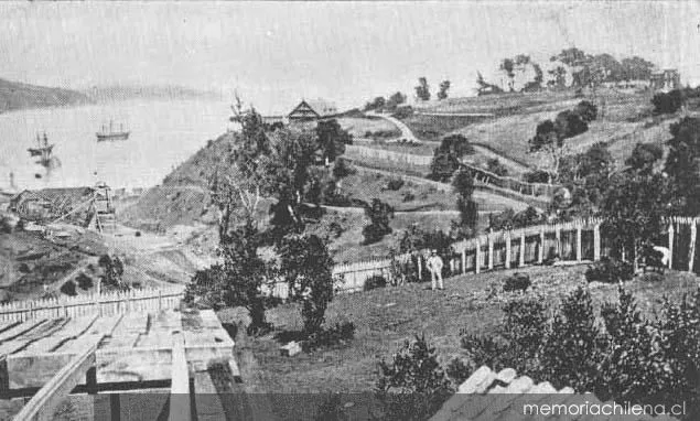 Primeras minas de Lota, hacia 1850 — 1850 | Chile de Ayer