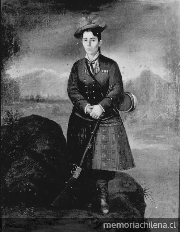 Retrato de la cantinera Irene Morales, 1881 — 1881 | Chile de Ayer