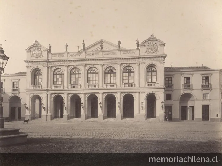 Teatro Municipal de Santiago: fachada principal, 1903 — 1903 | Chile de Ayer