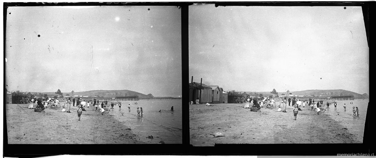 Playa de Penco, 1907 — 1907 | Chile de Ayer