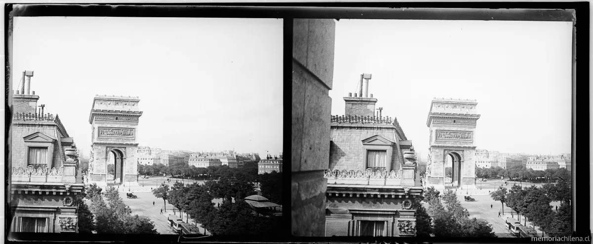Arco de Triunfo de París, Francia, septiembre 1907 — 1907 | Chile de Ayer