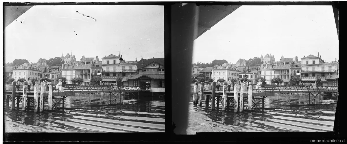 Muelle de Thonon-les-Bains, 1908 — 1908 | Chile de Ayer