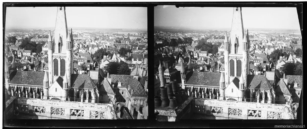Vista desde la torre de Notre Dame, Dijon, 1908 — 1908 | Chile de Ayer