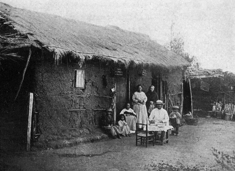 Rancho campesino, hacia 1900 — 1900 | Chile de Ayer