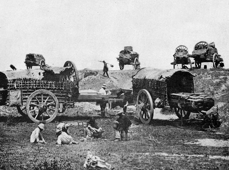 Carretas viajeras, hacia 1900 — 1900 | Chile de Ayer