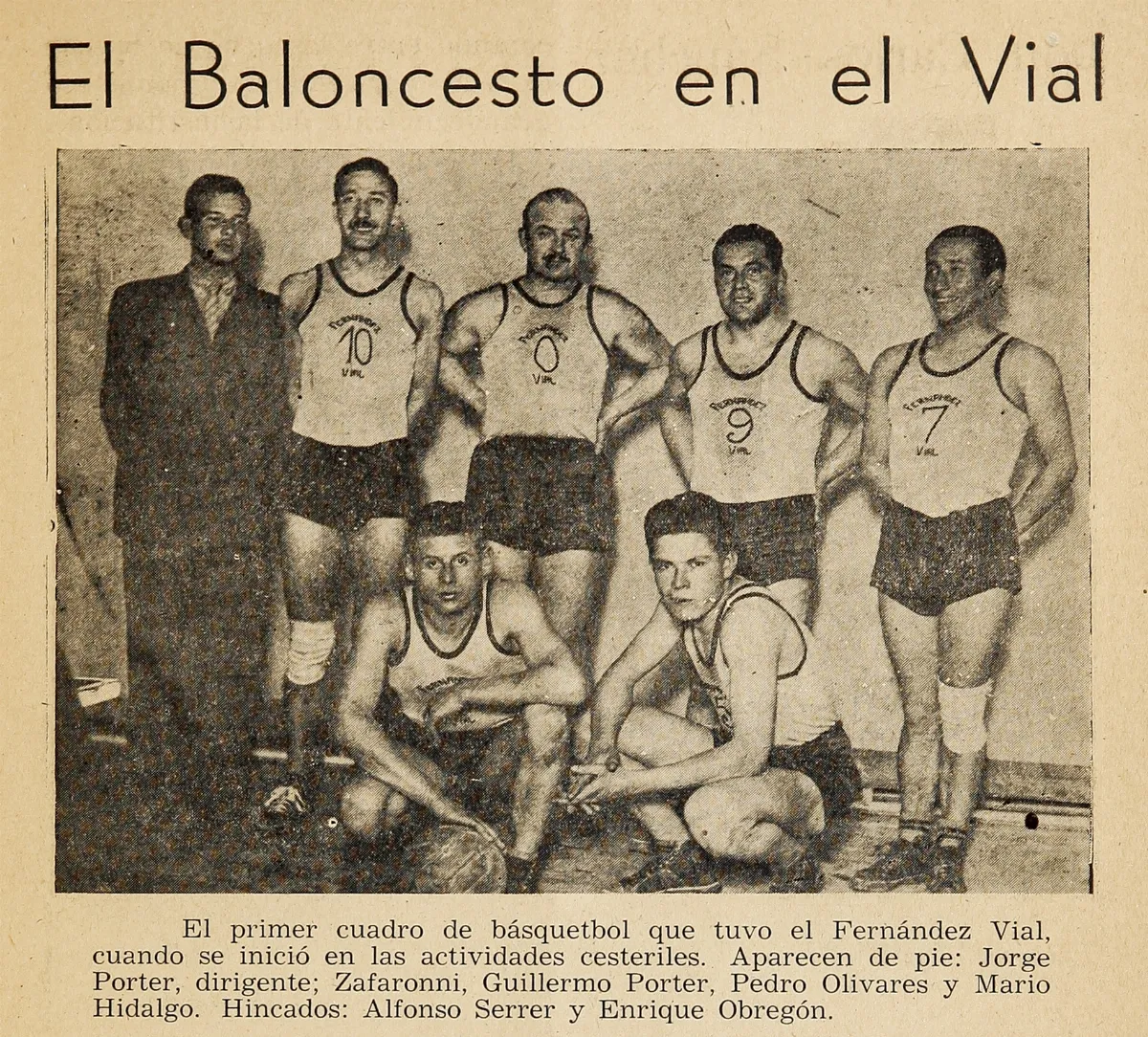 El baloncesto en el Vial — 1948 | Chile de Ayer