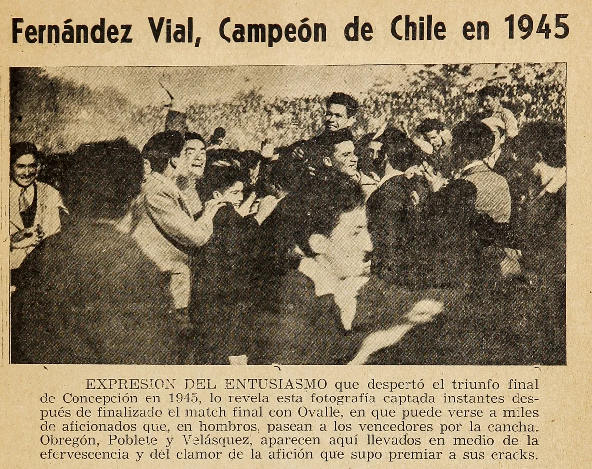 Fernández Vial, campeón de Chile de 1945 — 1948 | Chile de Ayer