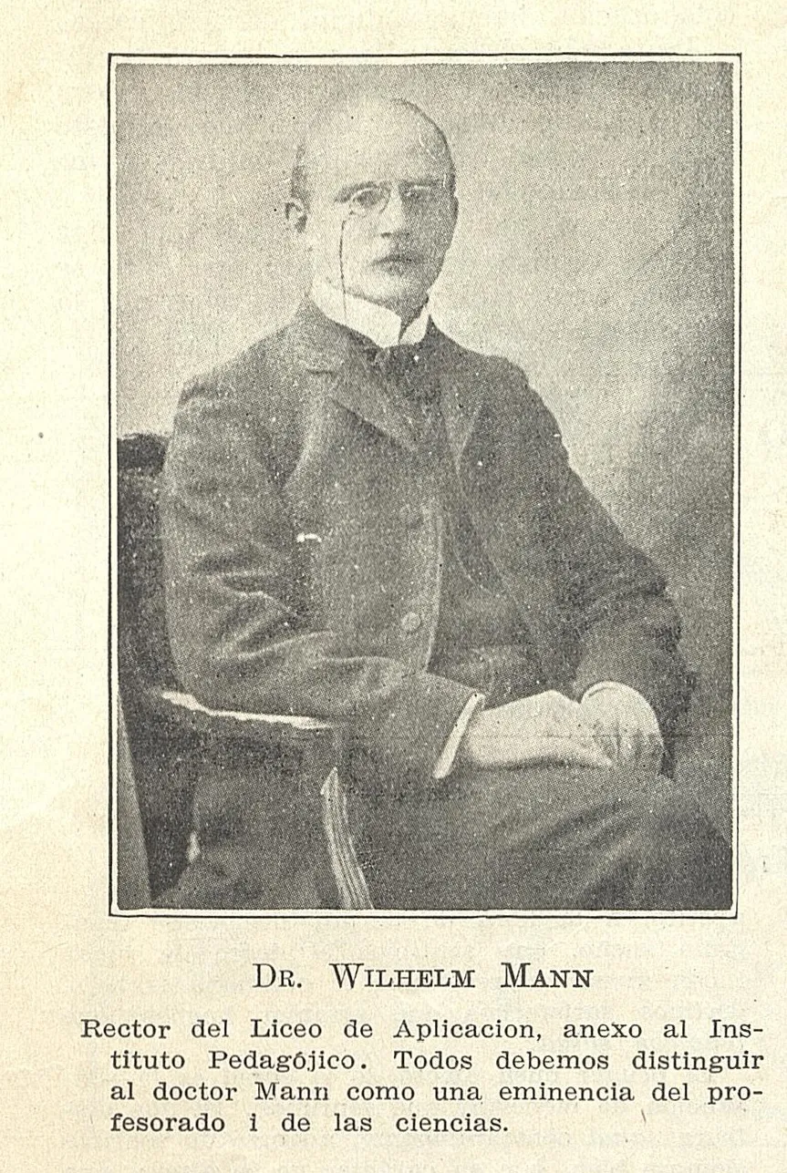 Dr. Wilhem Mann — 1909 | Chile de Ayer