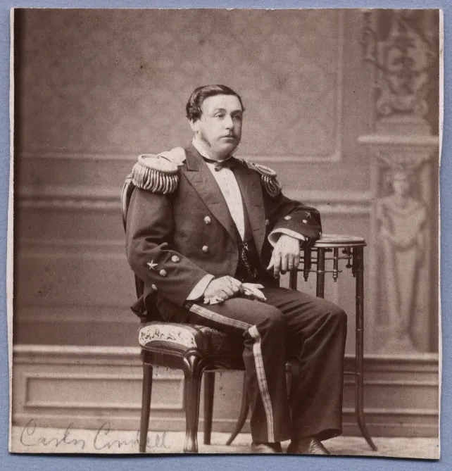 Capitán de Corbeta, Carlos Condell, hacia 1880 — 1880 | Chile de Ayer