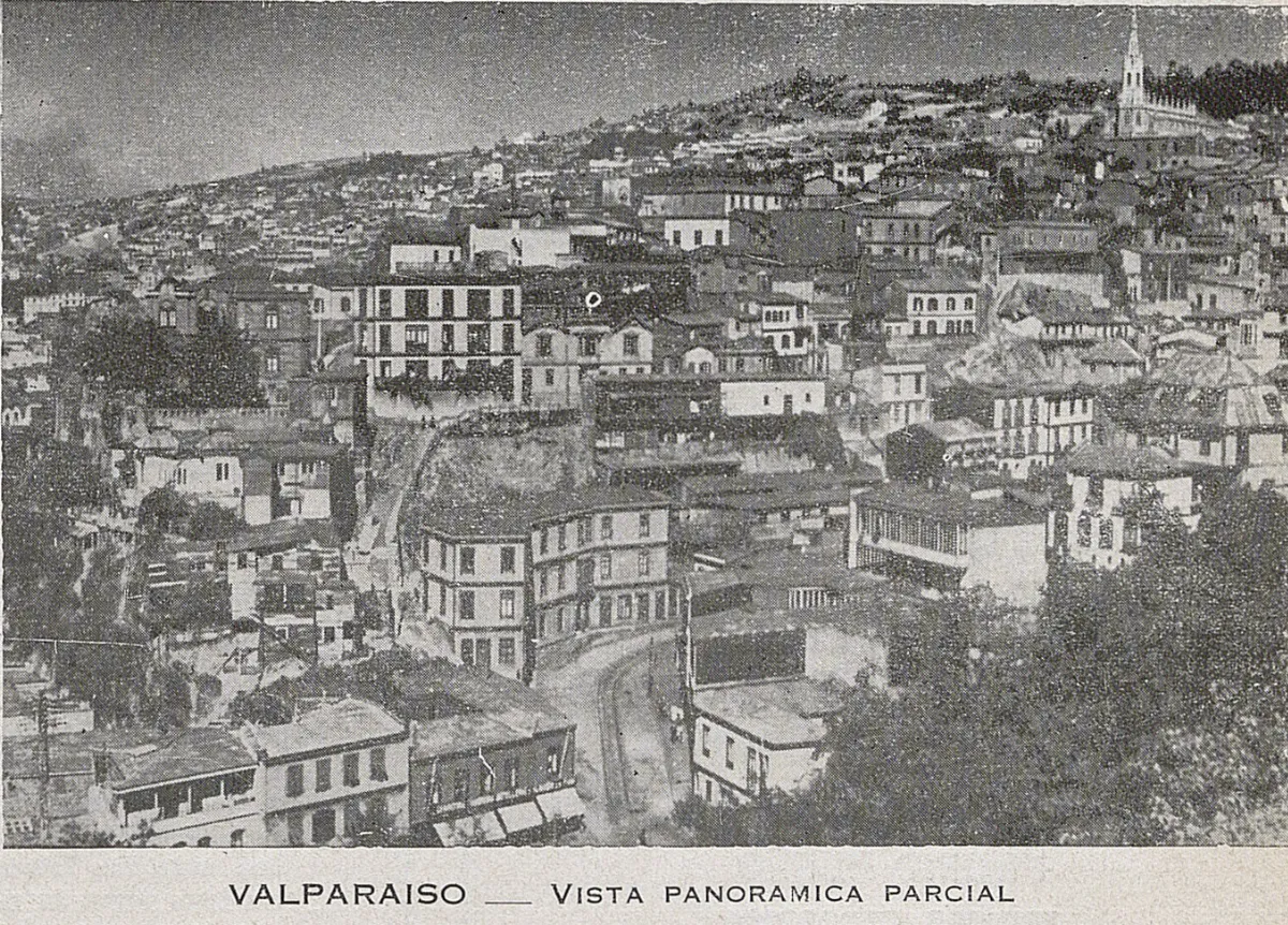 Valparaíso : vista panorámica parcial, 1939 — 1939 | Chile de Ayer