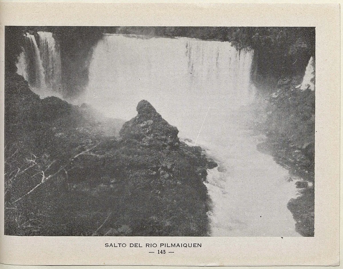 Salto del Río Pilmaiquén, 1939 — 1939 | Chile de Ayer