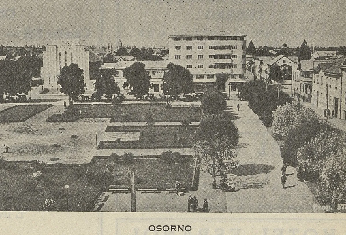Plaza de Osorno, 1940 — 1940 | Chile de Ayer