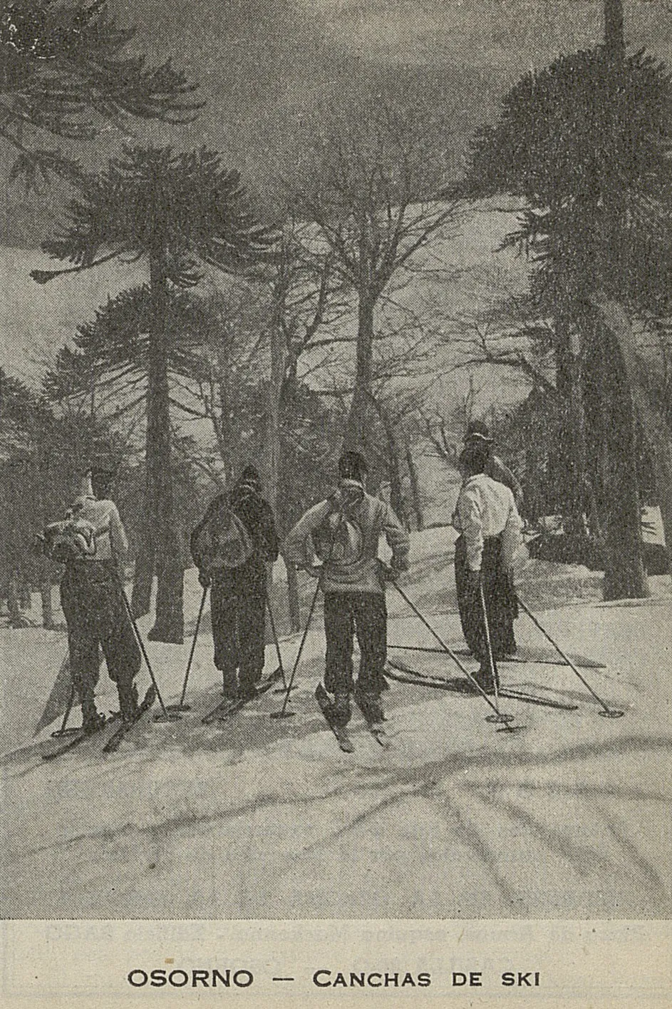 Canchas de esquí, Osorno, 1940 — 1940 | Chile de Ayer