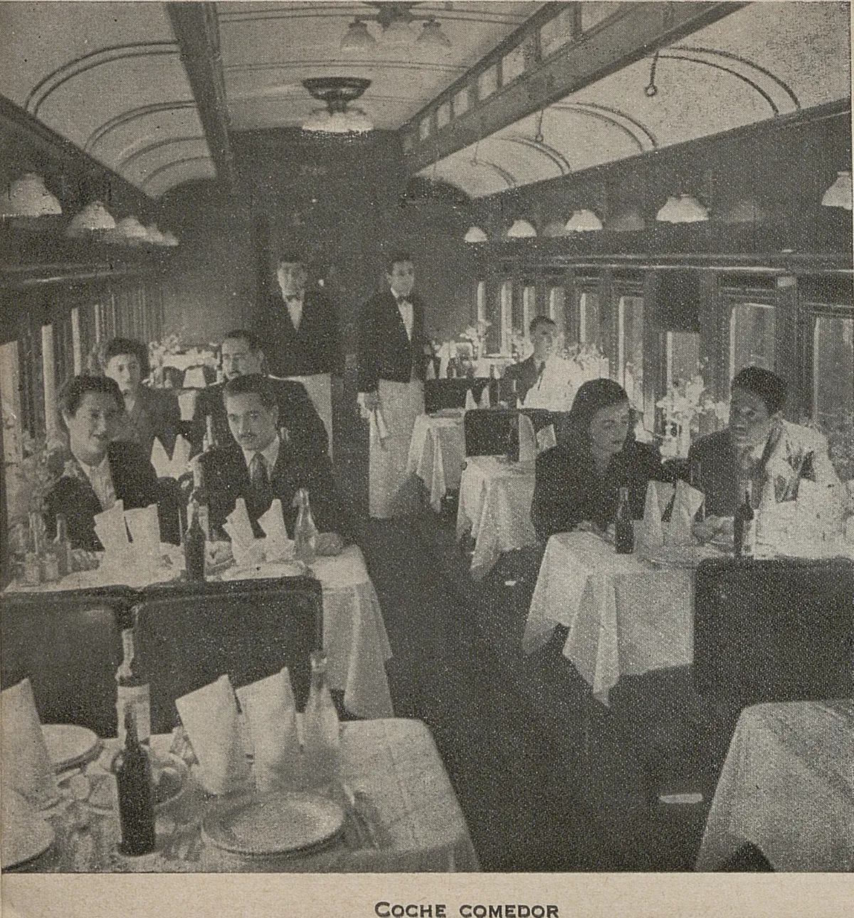 Coche comedor de Ferrocarriles del Estado, 1946 — 1946 | Chile de Ayer